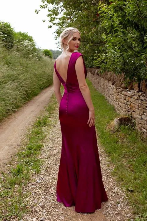 Burgundy bridesmaid dresses uk high street discount